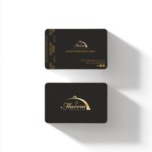 Diseño Tarjetas Restaurante Mavera